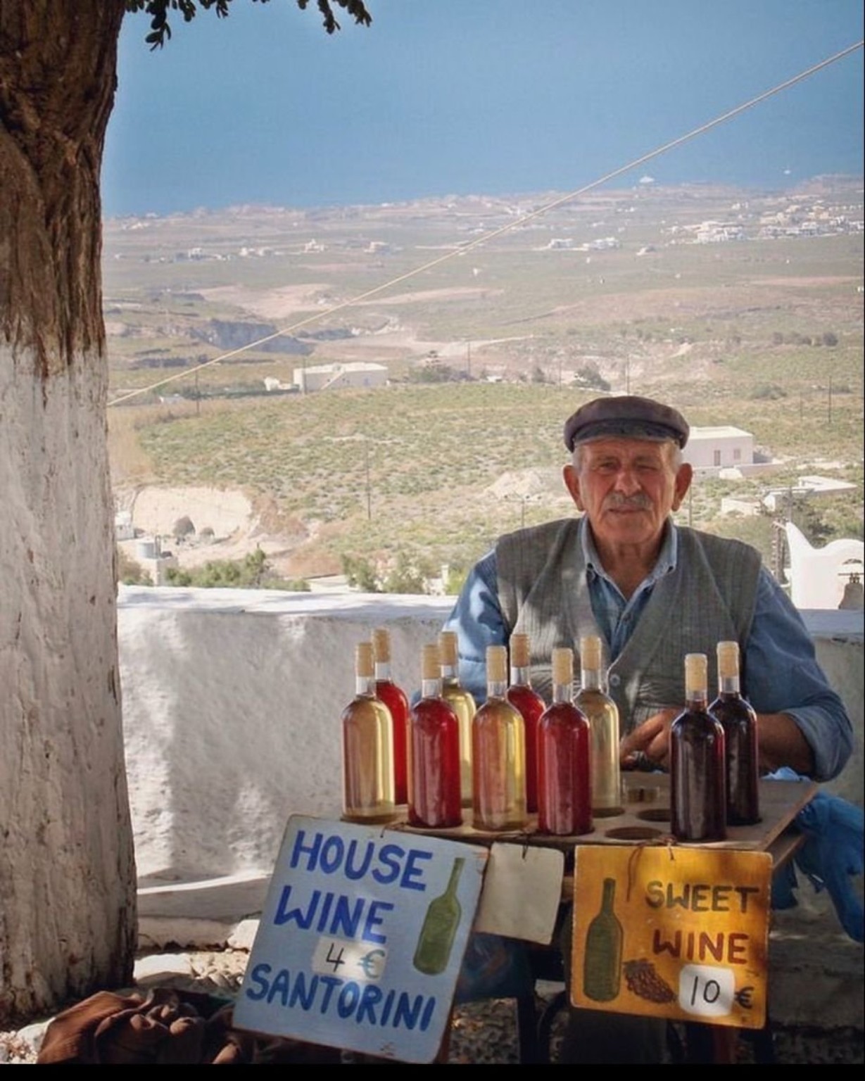 The Santorini Wine Seller Is the Real Mediterranean Maxxing Guru