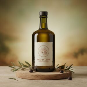 Generic extra virgin olive oil product bottle image