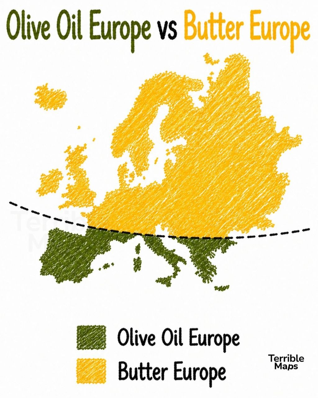 Olive Oil Europe vs Butter Europe: The Line That Explains Everything